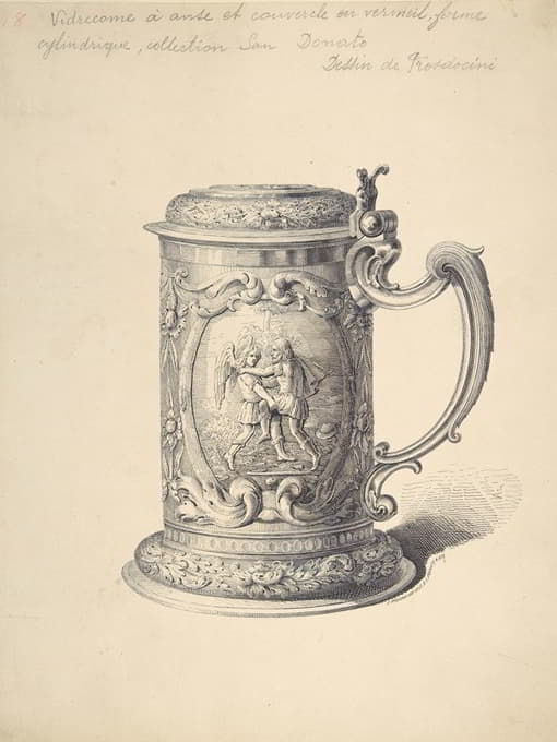 C. Prosdocimi - Preparatory Drawing for an Illustration of a Tankard from the Demidov Collection