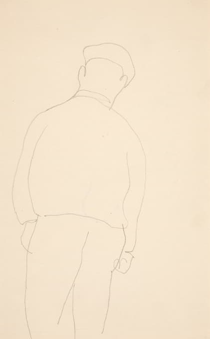 Charles Demuth - Untitled (Man seen from back)