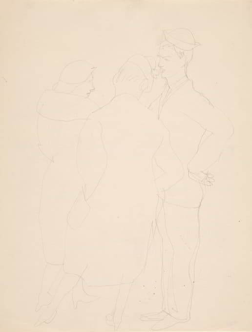 Charles Demuth - Woman with Two Sailors