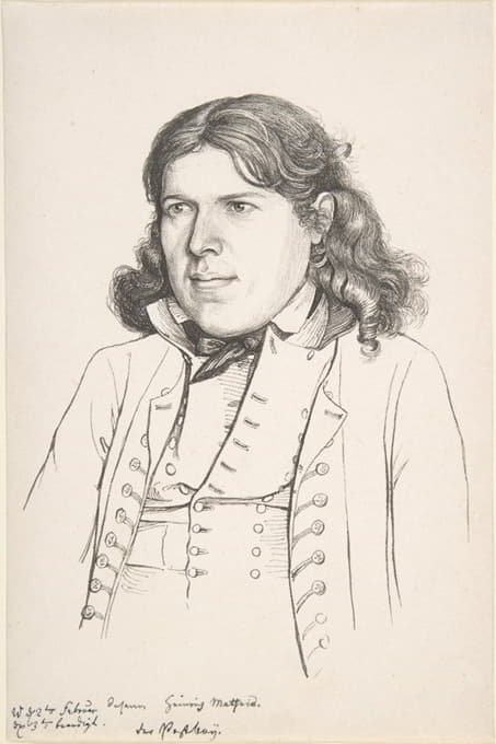 约翰·海因里希·马泰斯（Johann Heinrich Matheis）后期肖像