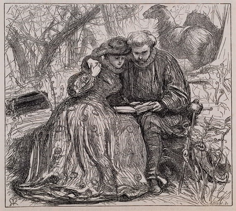 Sir John Everett Millais - Sister Anna’s Probation – Anna and Henry Are United