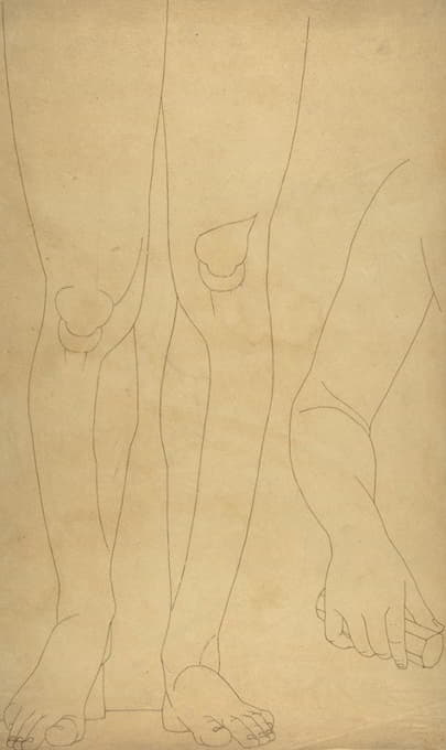 William Pitts - Study of Lower Legs and an Arm