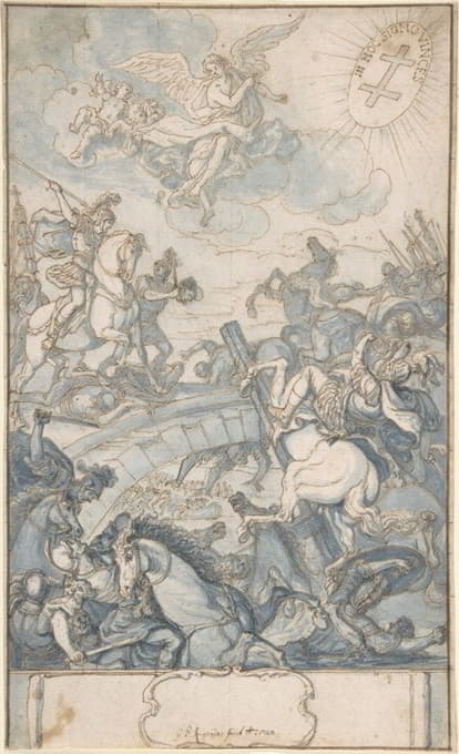 Georg Philipp Rugendas - Constantine’s Battle at the Milvian Bridge