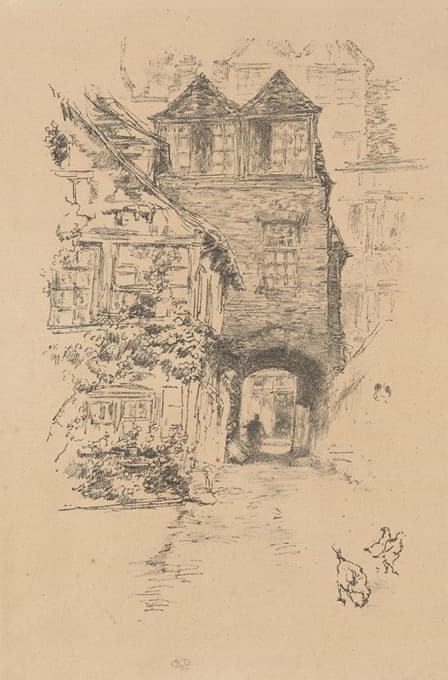 James Abbott McNeill Whistler - The Priest’s House—Rouen