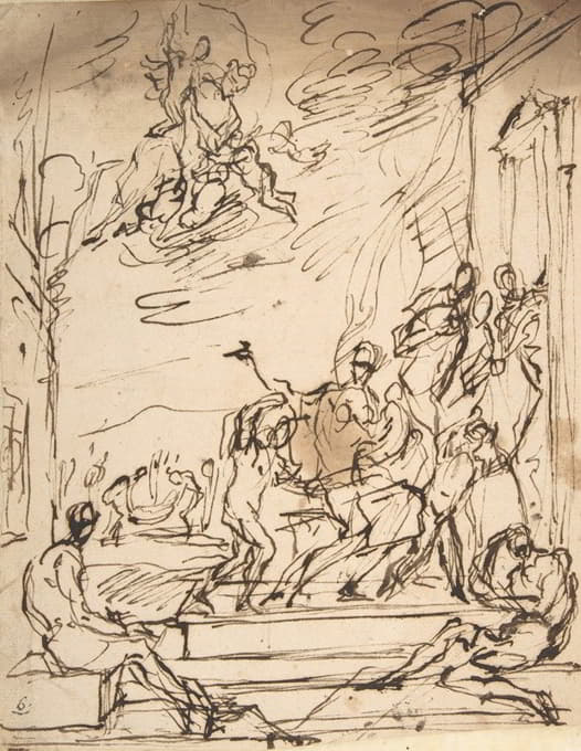 Domenico Gargiulo - Unidentified Subject; Scene of Martyrdom