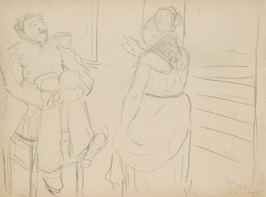 Edgar Degas - Brothel Scene