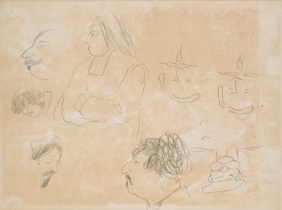 Edgar Degas - Caricature Sketches