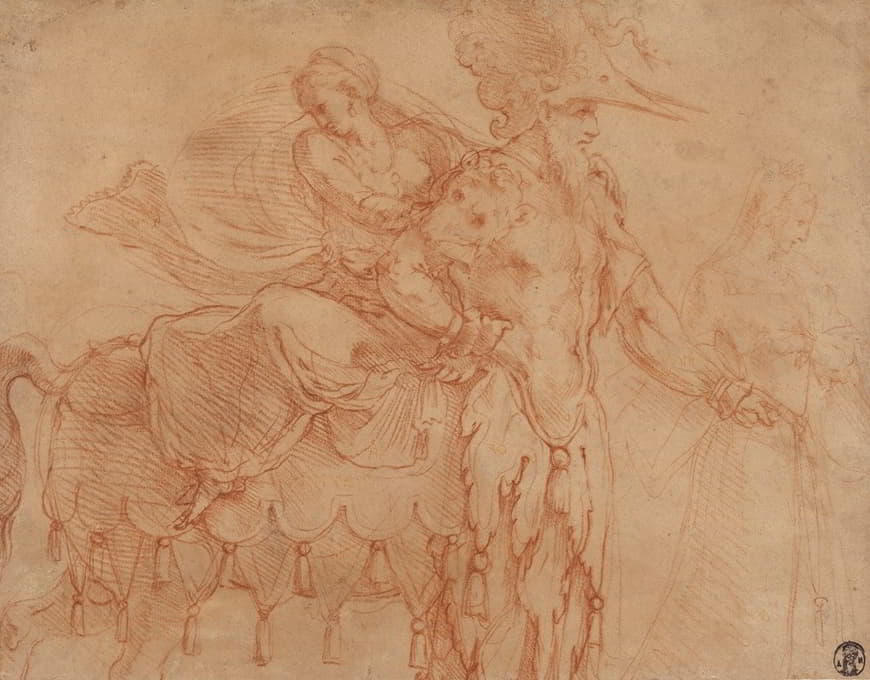 Francesco Primaticcio - Centaur and Lapith