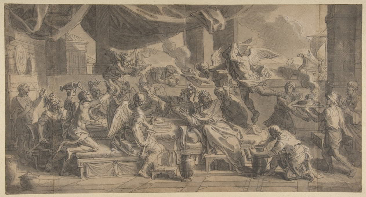 François Verdier - The Harpies Driven from the Table of King Phineus by Zetes and Calais