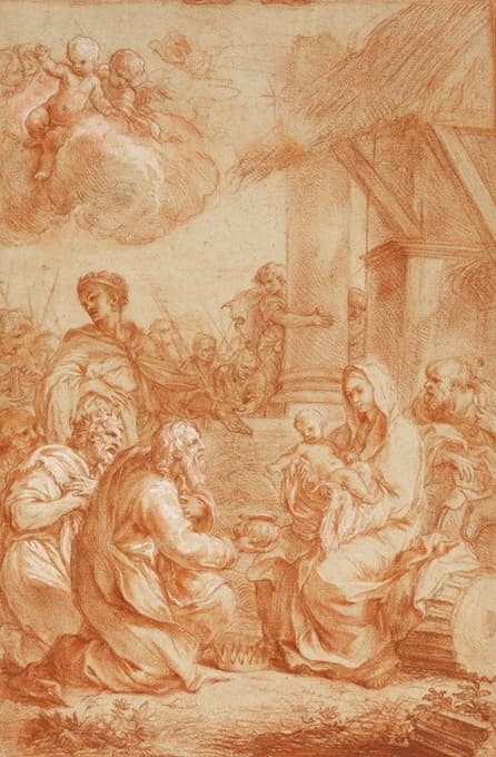 Guillaume Courtois - The Adoration of the Magi