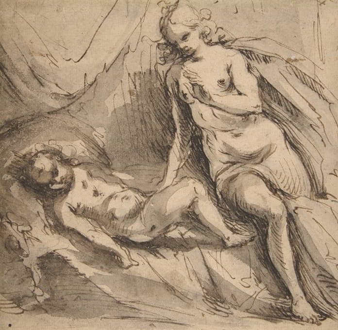 Hans Stutte - Venus and Sleeping Cupid