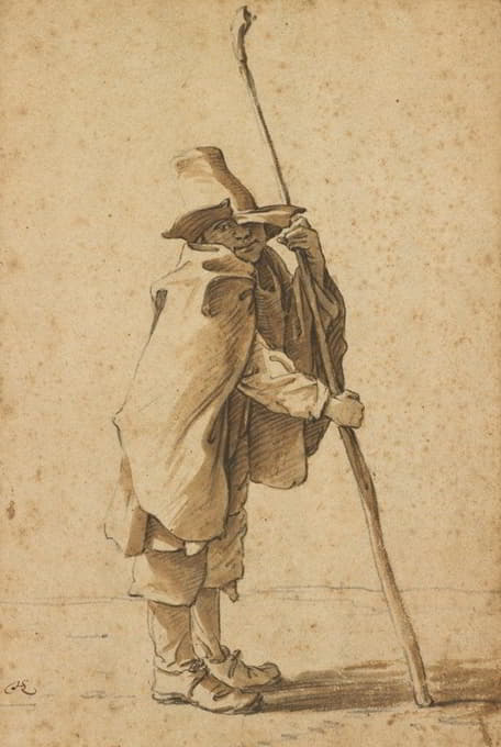 Herman Saftleven - A Young Herdsman Leaning on his ‘Houlette’