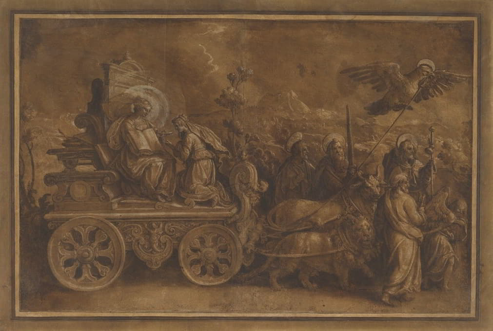 Jan van der Straet - Allegory of the Triumph of the Church
