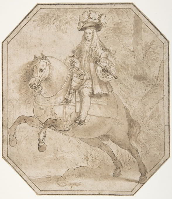 Matías de Torres - Charles II of Spain on Horseback