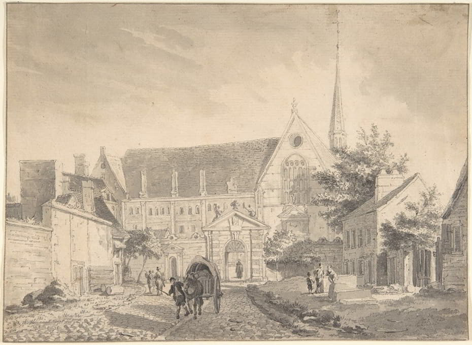 Reinier Vinkeles - View of the Church of Passy, near Paris