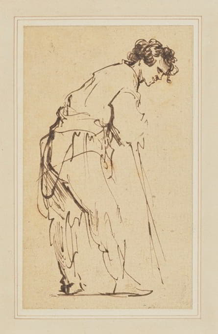 Rembrandt van Rijn - Young Man Leaning on a Stick