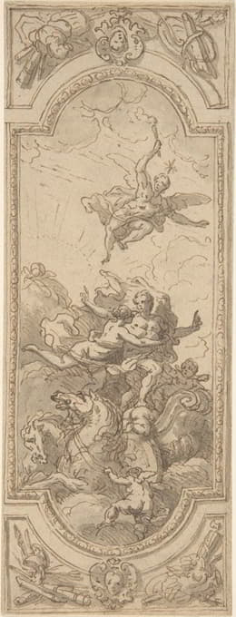 Sir James Thornhill - Design for a Ceiling with an Allegorical Subject