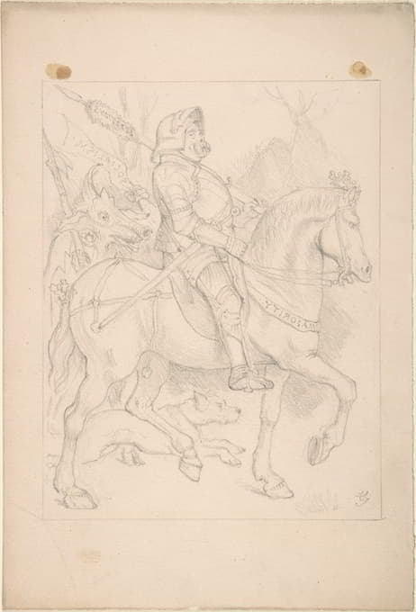Sir John Tenniel - The Knight and His Companion