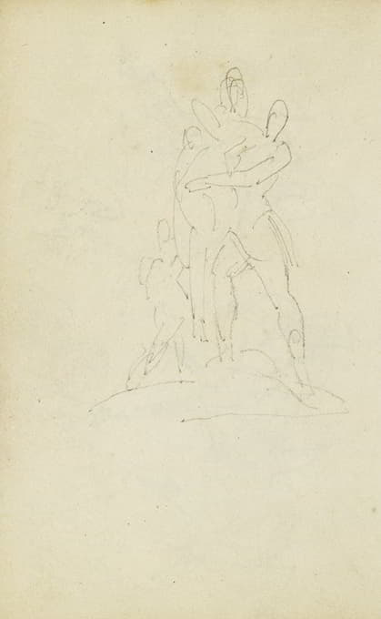 Théodore Géricault - Group of three figures