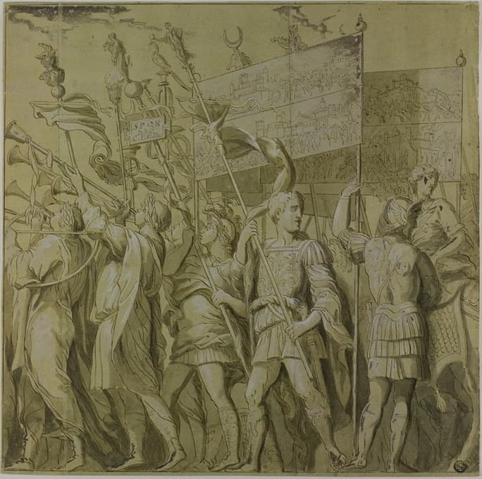 After Andrea Mantegna - Triumphs of Julius Caesar; Canvas No. I
