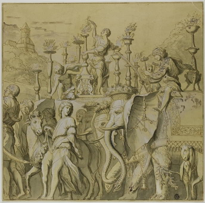 After Andrea Mantegna - Triumphs of Julius Caesar; Canvas No. V