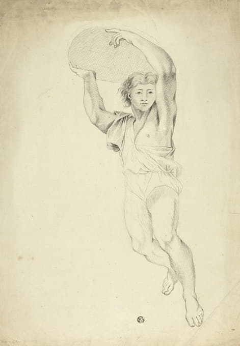 After Charles Le Brun - Boy Carrying Weight