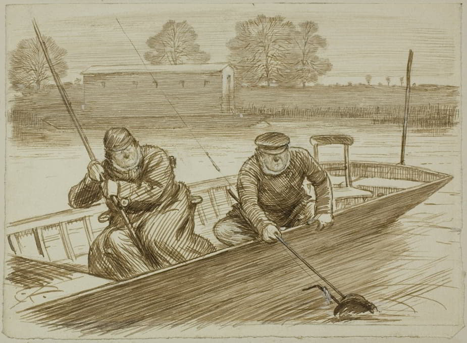 Charles Samuel Keene - Fishing Scene