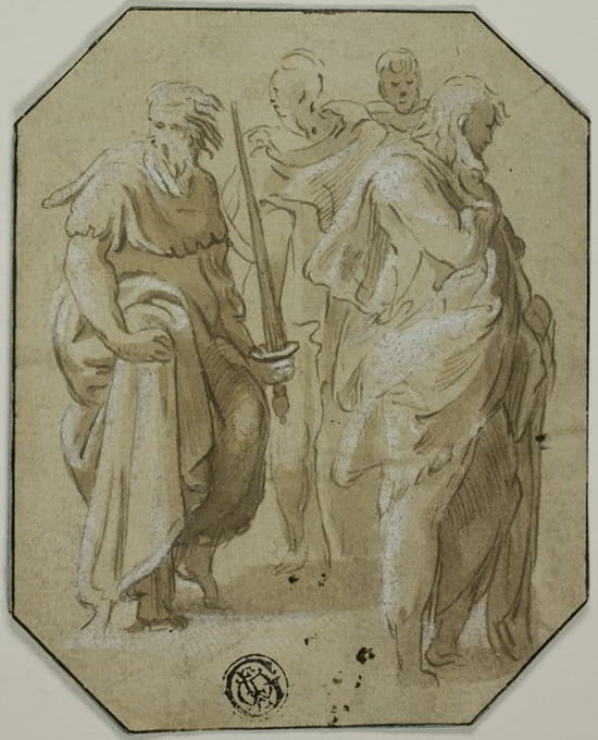 Anton Maria Zanetti the Elder - Saint Paul and Three Other Standing Figures