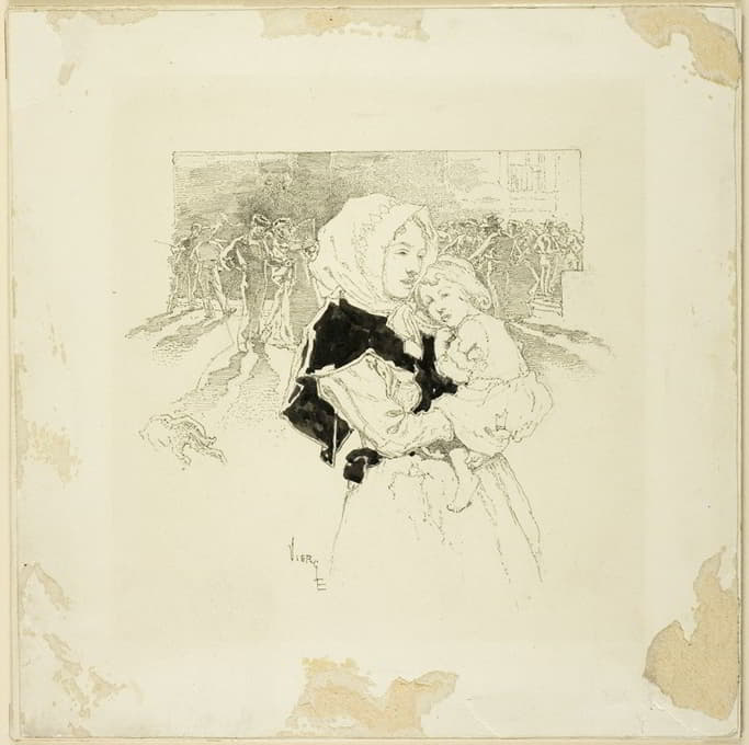 Daniel Urrabieta Vierge - Woman and Child
