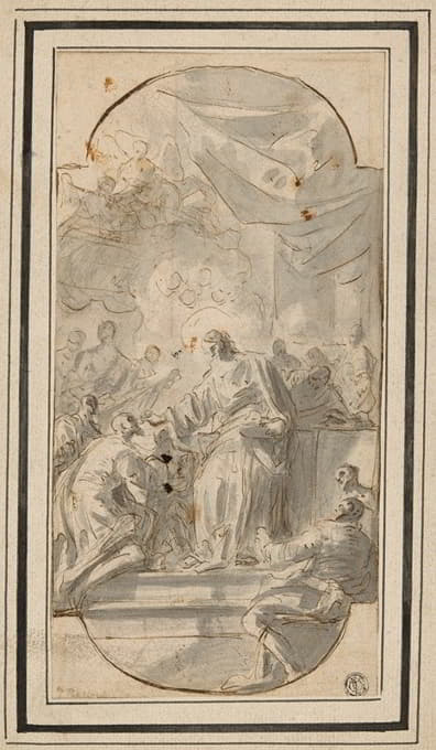 Domenico Mondo - Christ Giving Communion (The Institution of the Eucharist)