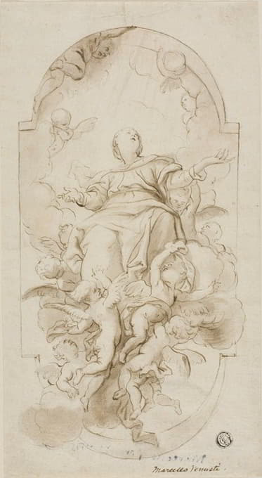 Domenico Piola - Assumption of the Virgin
