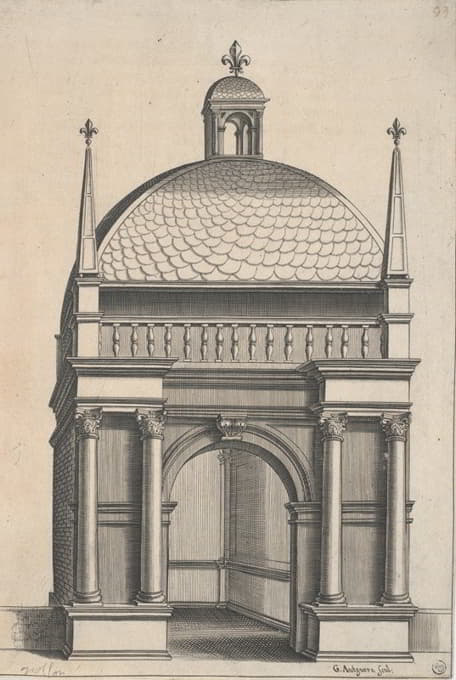 G. Autguers - Architectural Design for an Arch and Dome