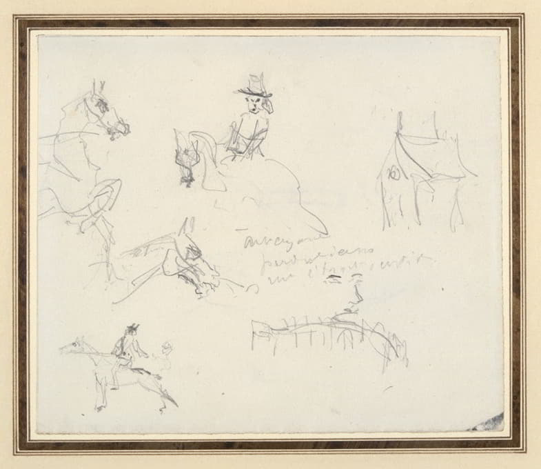 Henri de Toulouse-Lautrec - Sketchbook Page