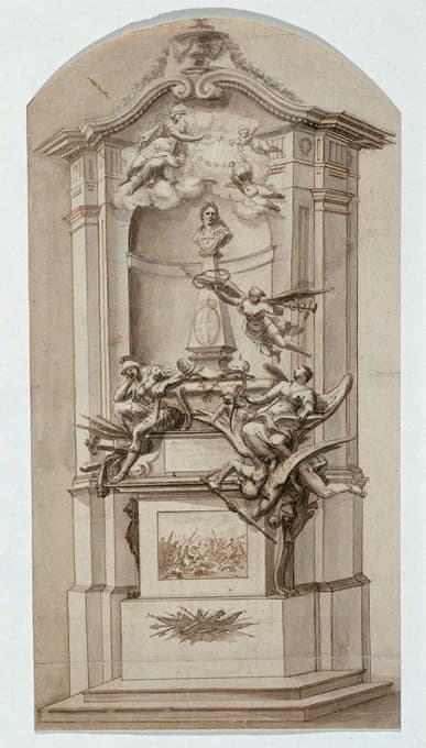 Jakob Gabriel Mollinarolo - Entwurf für das Grabmal des Prinzen Eugen von Savoyen im Wiener Stephansdom