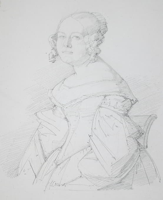 Johannes Samuel Otto - Portrait of a Woman