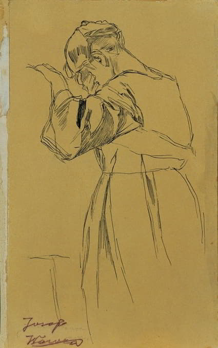 Josef Wawra - Knieende weibliche Figur