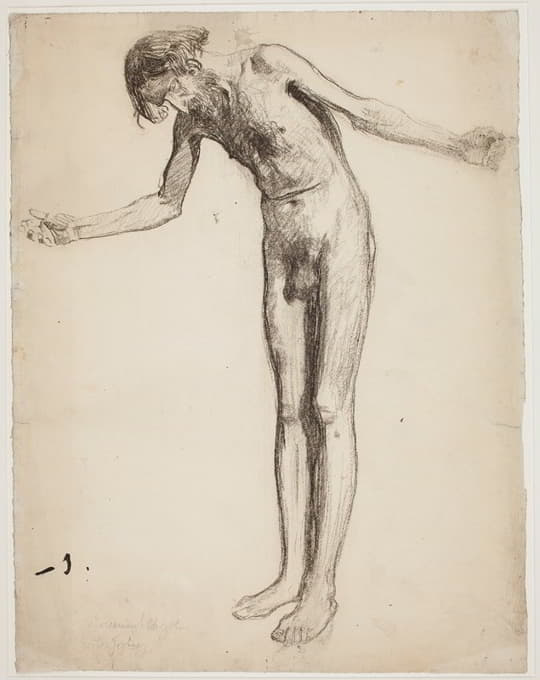 Józef Mehoffer - Study for the figure of Christ Crucified
