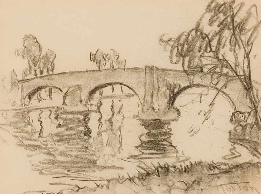 William Samuel Horton - Pink Bridge, Sonning