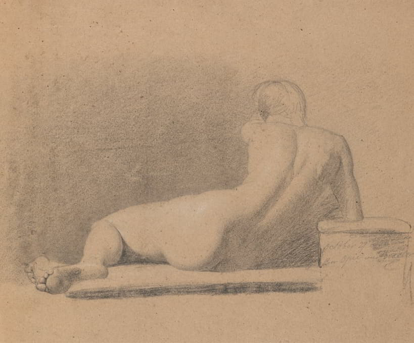 Benjamin Robert Haydon - Study of a Reclining, Nude Figure