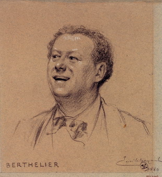 Émile-Antoine Bayard - Portrait de Berthelier, acteur du Palais Royal.