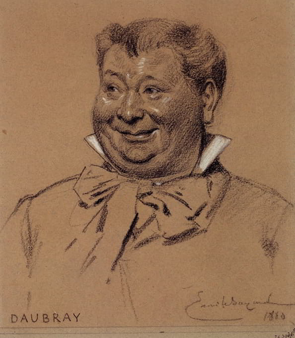 Émile-Antoine Bayard - Portrait de Daubray, acteur du Palais Royal.