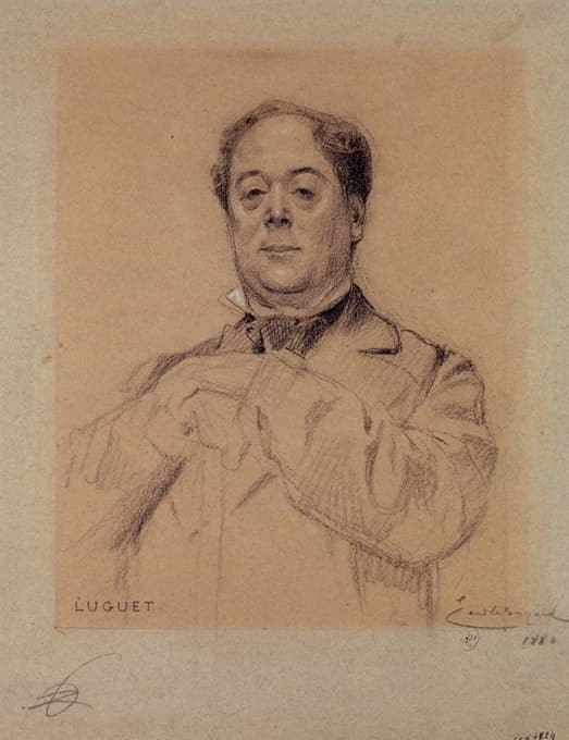 皇宫演员卢格的肖像。