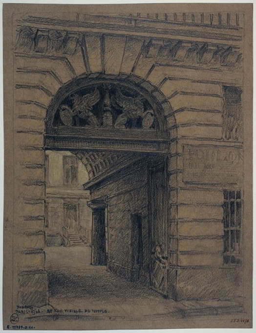 Ferdinand Boberg - La maison nº24 de la rue Vieille-du-Temple