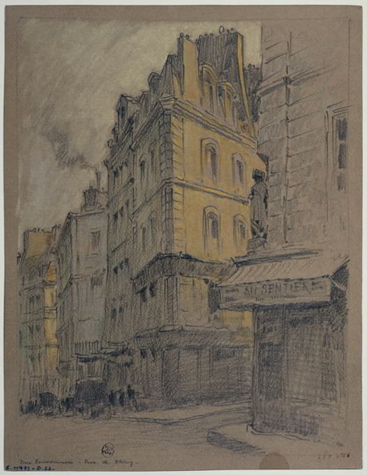 Ferdinand Boberg - La rue Poissonnière et la rue de Cléry