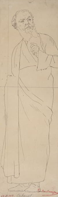 Gustave Boulanger - Portrait de Cabanel en pied