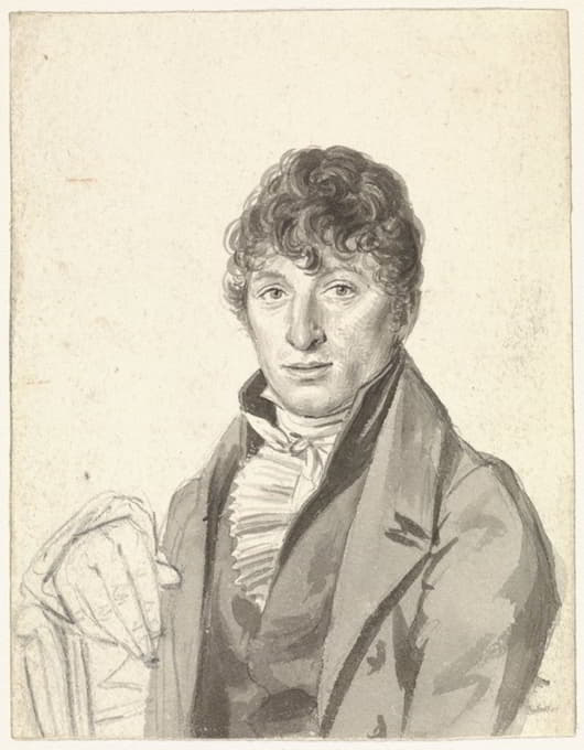 Hendrik Willem Caspari - Portret van Pieter Martinus Gregoor