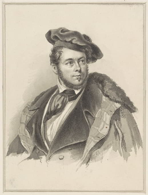 Willem George Frederik Heijmans - Zelfportret van Willem George Frederik Heijmans