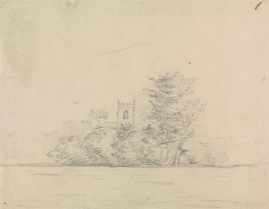 Edward Francis Burney - Landscape with Church