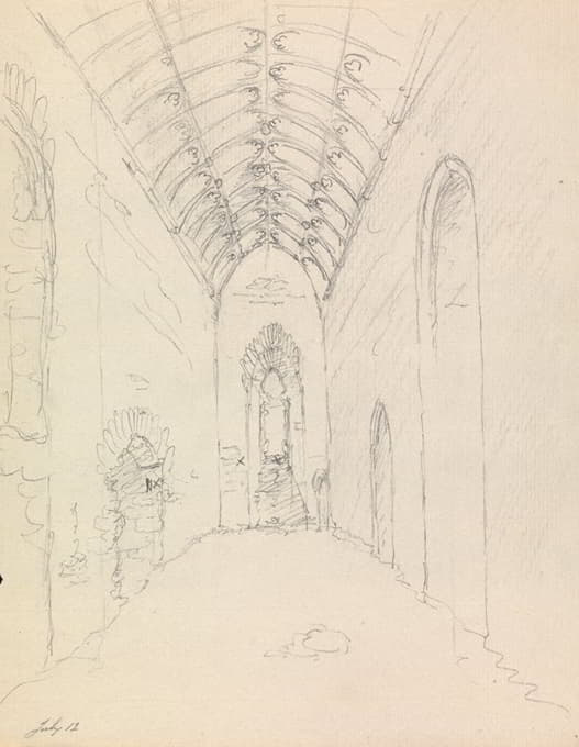 James Moore - Interior of St. Catherine’s Chapel, in Abbotsbury, Dorset, England
