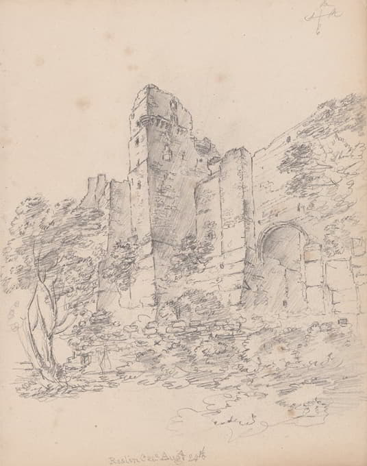 罗斯林城堡，米德洛锡安，苏格兰
